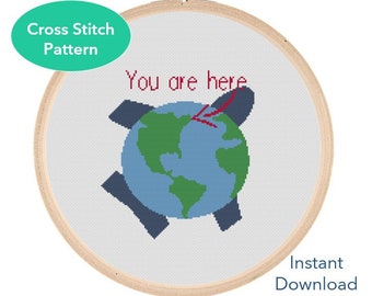 Come From Away Cross Stitch Pattern, You Are Here, Musical Theatre Embroidery, Xstitch pattern, Instant Download