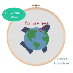 Come From Away Cross Stitch Pattern, You Are Here, Musical Theatre Embroidery, Xstitch pattern, Instant Download