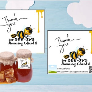 BEE-ing Amazing Pop-By Marketing Tag | Realtor Tag | Pop by Tag | Real Estate Pop By Tag | Realtor Marketing | Referral Gift Tag|