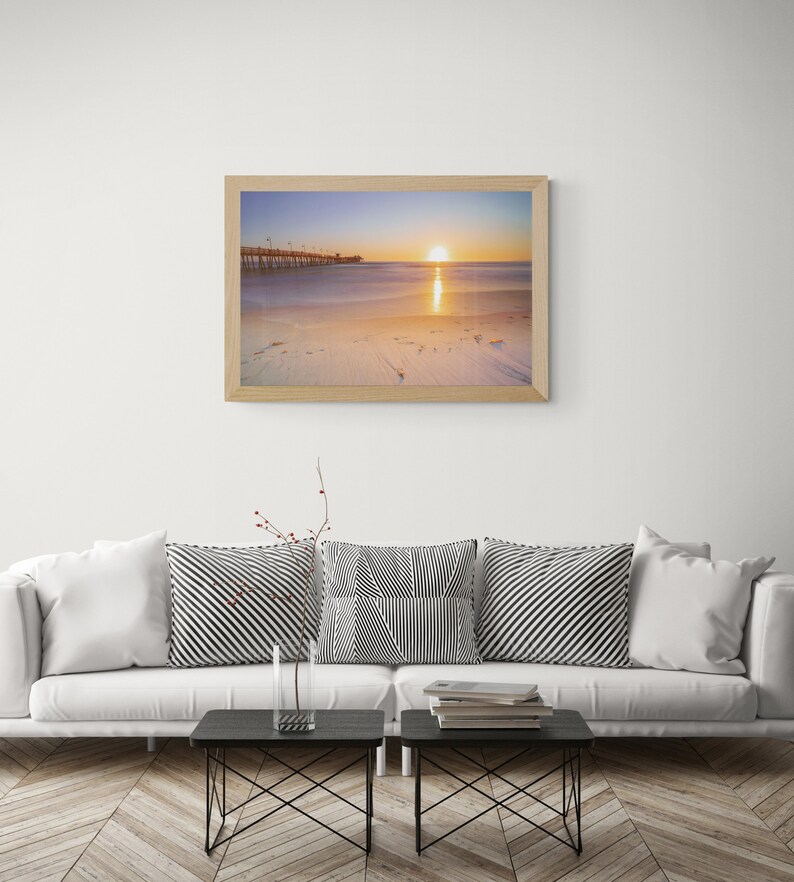 Beach Sunset Wall Art Coastal Printable Art Seashore Etsy