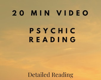 Psychic Reading - 20min Video Psychic Reading