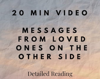 Video - Mediumship Reading (detailed), Messages from the Other Side, Communication with Passed Loved Ones, Talking to Heaven