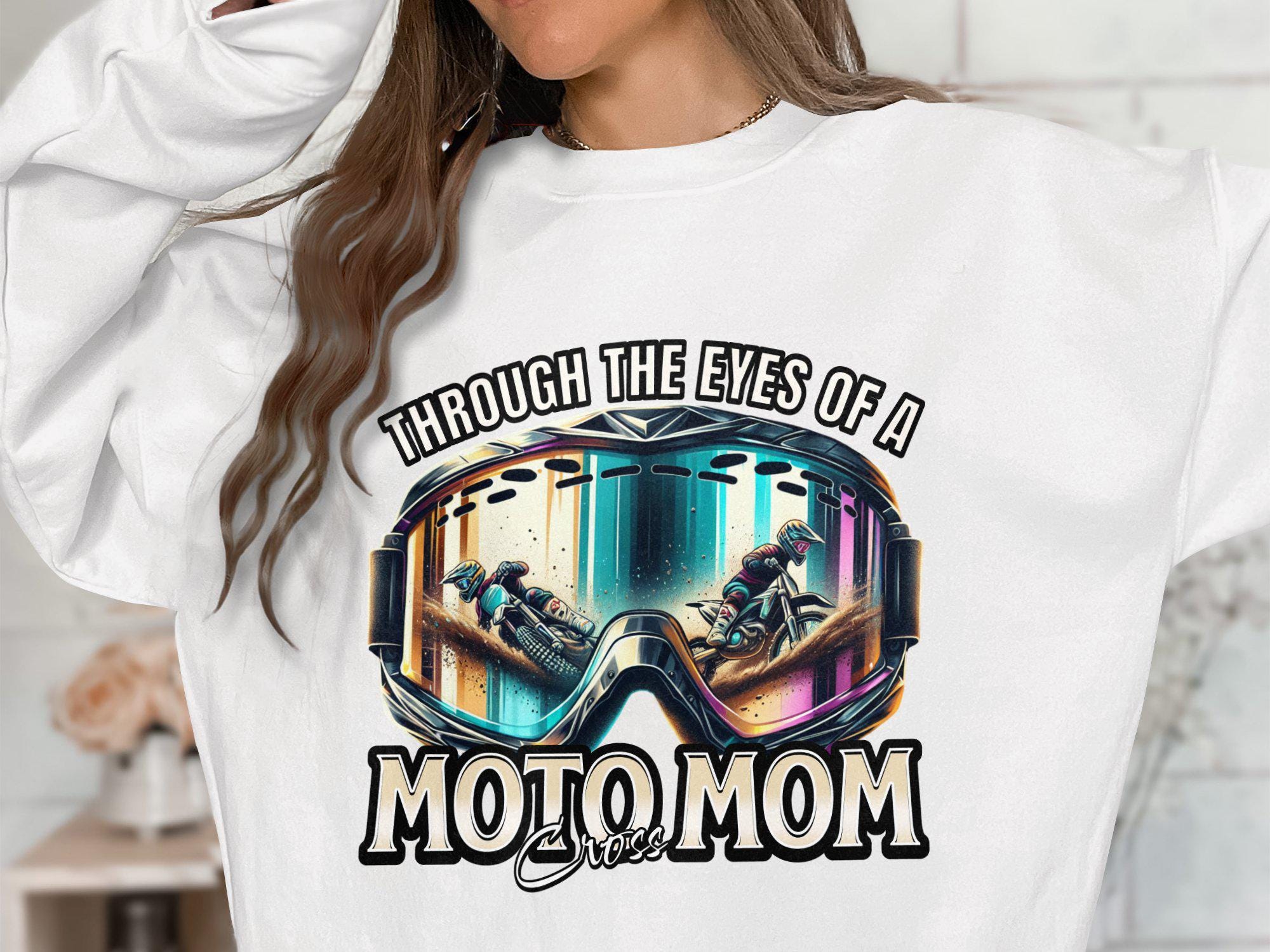 Motocross Mom Digital Art PNG, Dirt Bike Racing Print, Mother's Day ...
