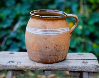 Vintage Ceramic Jug, Fine Art Ceramic Vase, Wire Wrapped