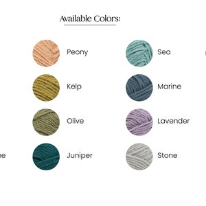 color chart of available beanie colors