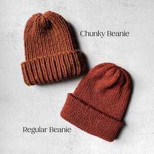chunky and slouchy knit beanies