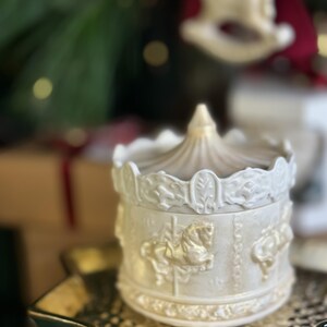 Candela Carousel / Cera di soia profumata in portacandele acrilico