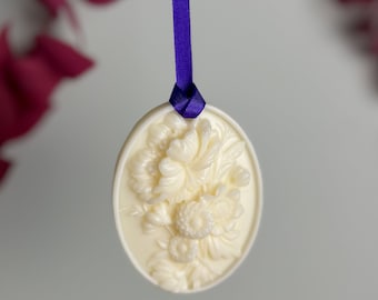 Flower soy wax scented sachet - wardrobe freshener.