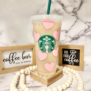 Starbucks Cup | Starbucks Cup Personalized | Custom Starbucks Cup | Thoughtful Gift for Her | Starbucks Cup with Hearts