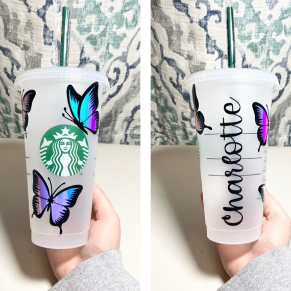 Butterfly Starbucks Tumbler Personalized Cup Custom 