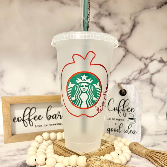 Pink Retro Daisy Starbucks Cup Personalized Starbucks Cold Cup Birthday  Gift Reusable Cup Iced Coffee Cup Starbucks Tumbler 