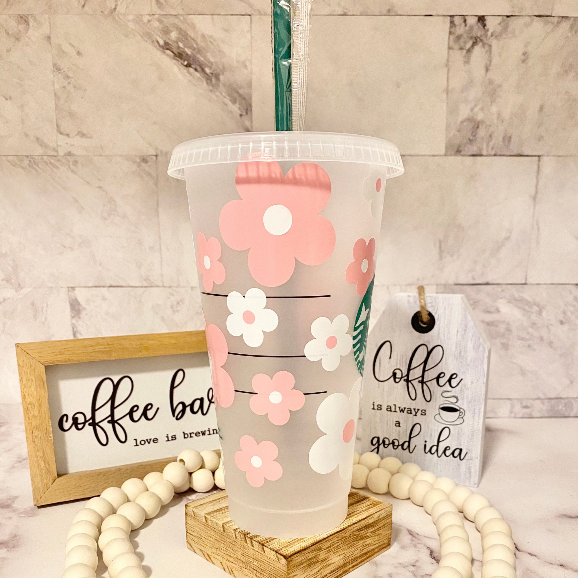 Patterned Personalized Starbucks reusable cold cup – MyMermaidGirls