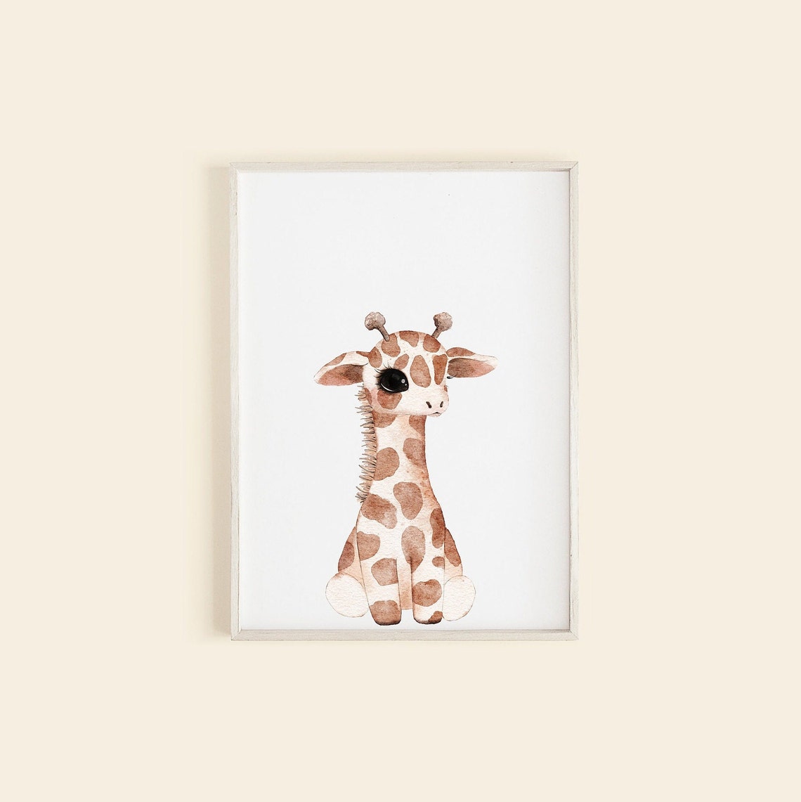 Safari Baby Animal Prints Set of 6 Printable Nursery Wall Etsy