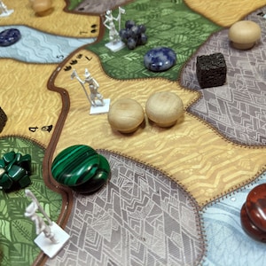 Deluxe Spirit Island Player Tokens | 4 or 6 Players | Semi-Precious Stone