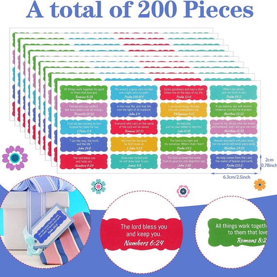 200 Pcs Inspirational Words Stickers, Motivational India