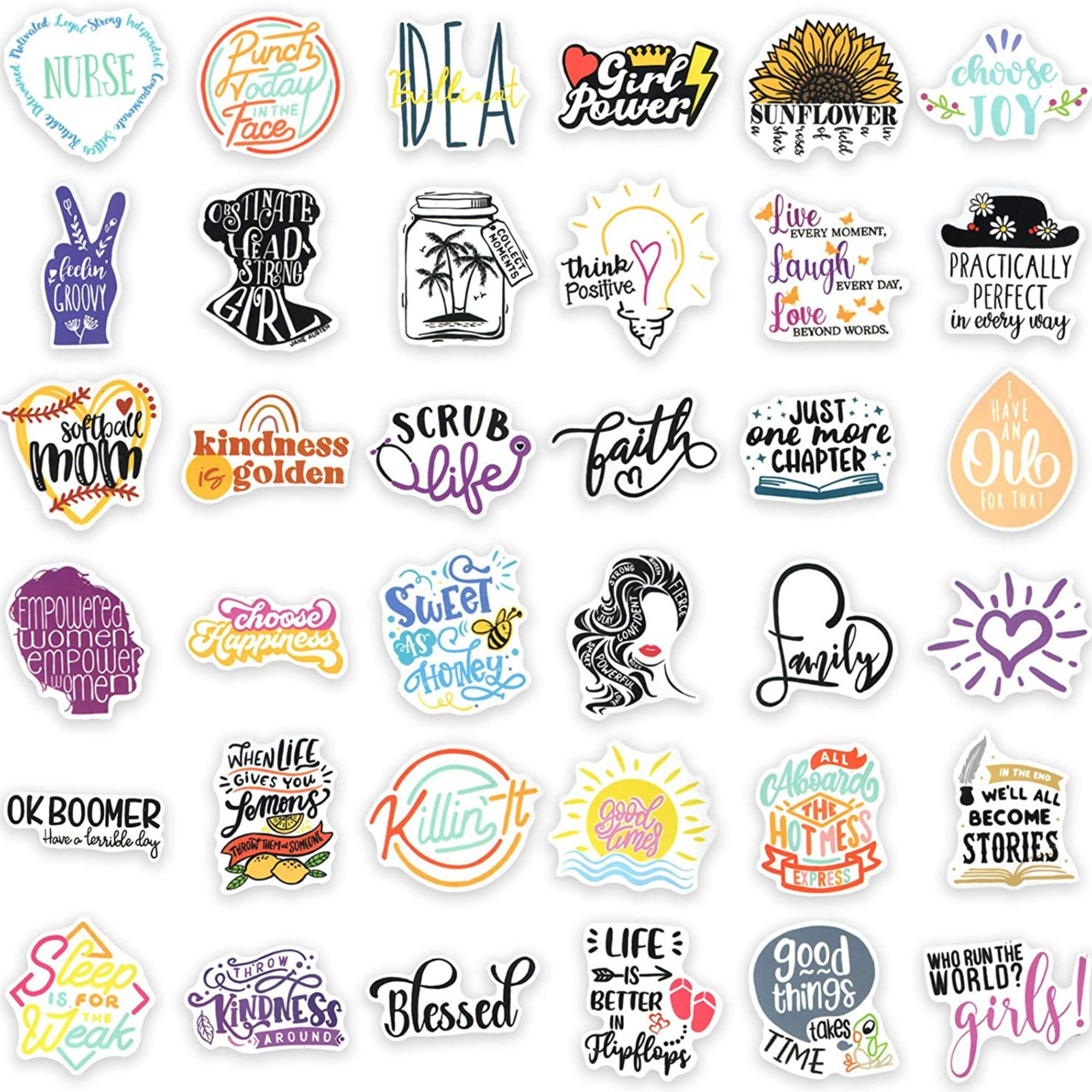 Inspirational Quote Stickers 100pcs Motivational Stickers for Etsy