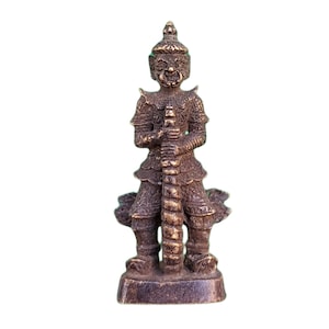 Thai Guardian Giant Thao Wessuwan Statue - Vintage Asian Mythology Art - Home Decor & Protector Figurine