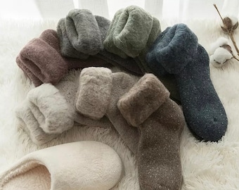 Warm Fuzzy Thick Autumn Bed Socks