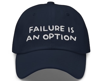 Bestickte Dad Cap: Lustiges Schwarz Humor Baseball Cap