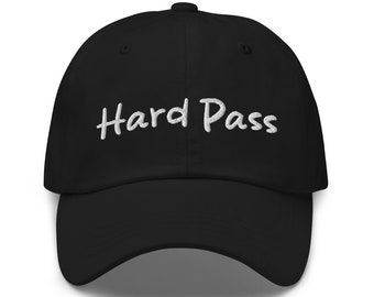 Hard Pass Dad Hat: Lustige Baseballmütze