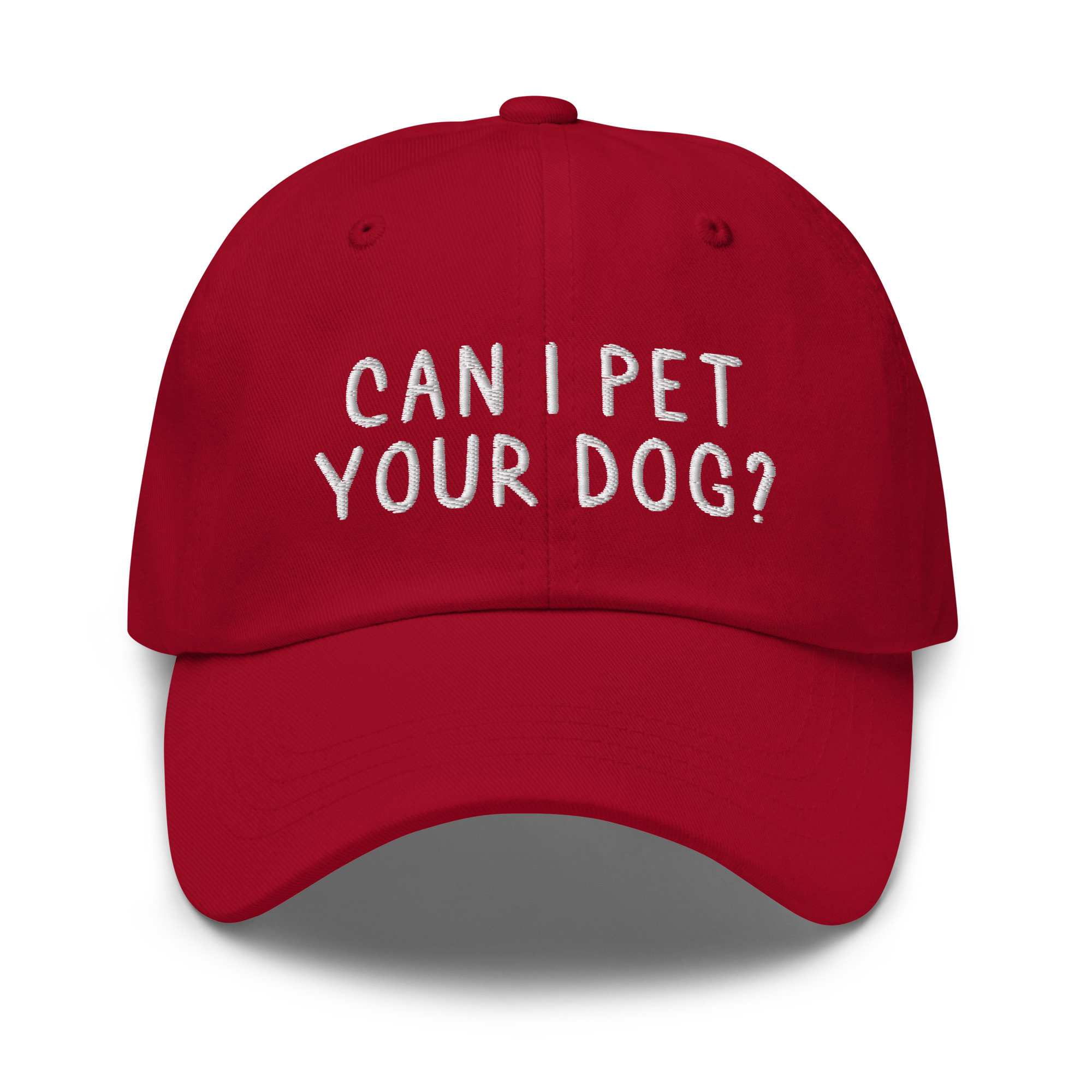 Can I Pet Your Dog?, Embroidered Dad Hat, Dog Hat, Funny Dad 