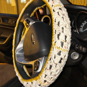 Crocheted Steering Wheel Cover