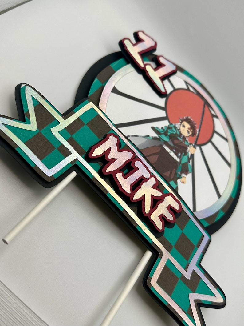 Personalized 3D Cake Topper, Anime Cake Topper, Manga Cake Topper, 3D ...