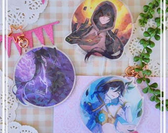 The Archons KEYCHAINS | Zhongli | Raiden Ei | Venti