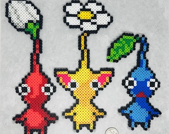 Pikmin Perler Set, Pikmin Pixel Art, Colorful Perler Art - Etsy Israel