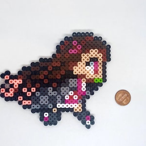 Demon Girl Perler Bead Art, Perler Art