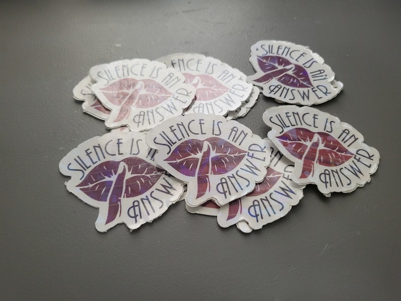 Silence is an Answer Sticker - Etsy