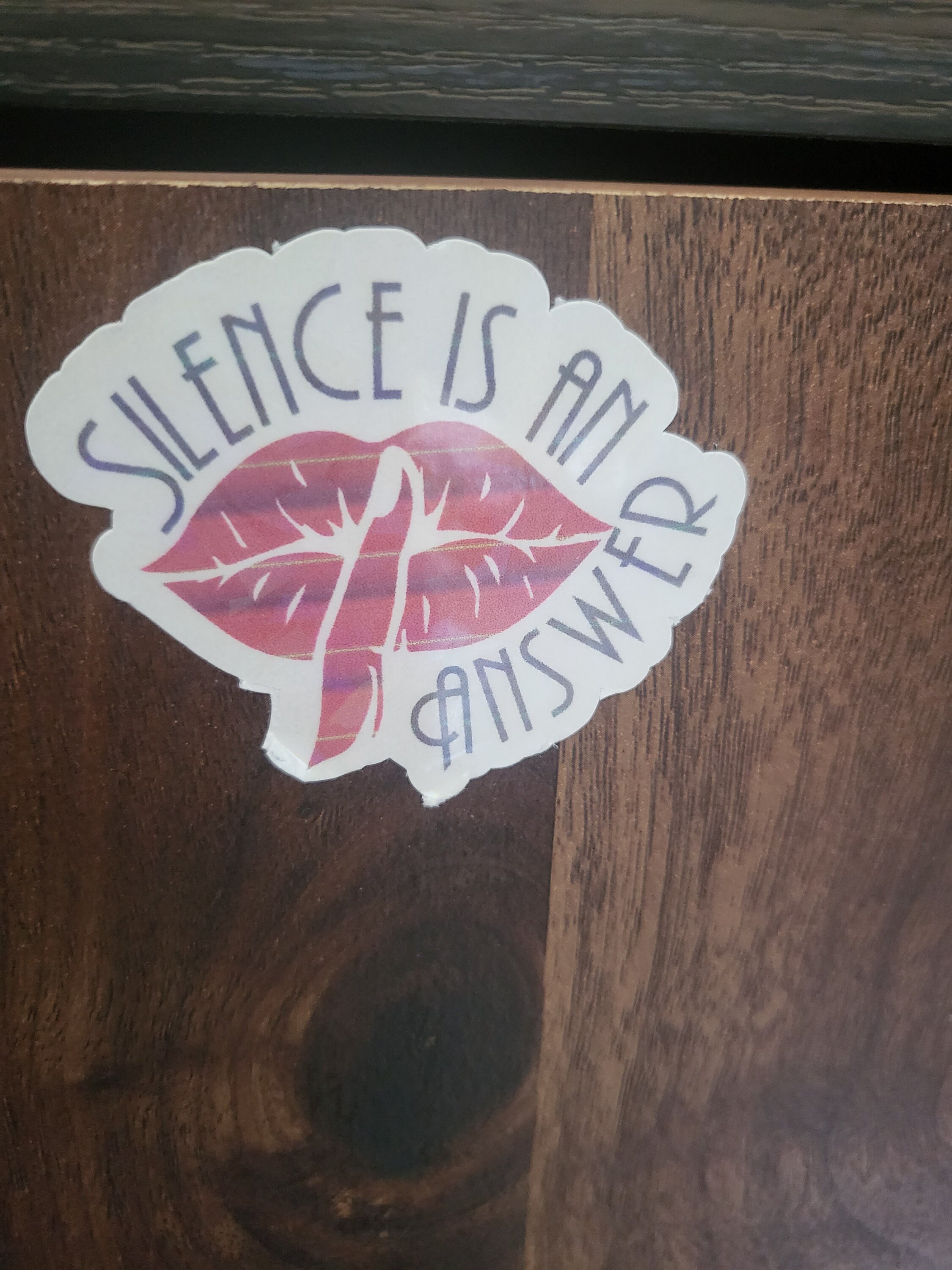 Silence is an Answer Sticker - Etsy