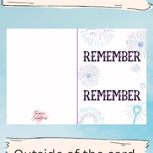 Remember November birthday printable card
