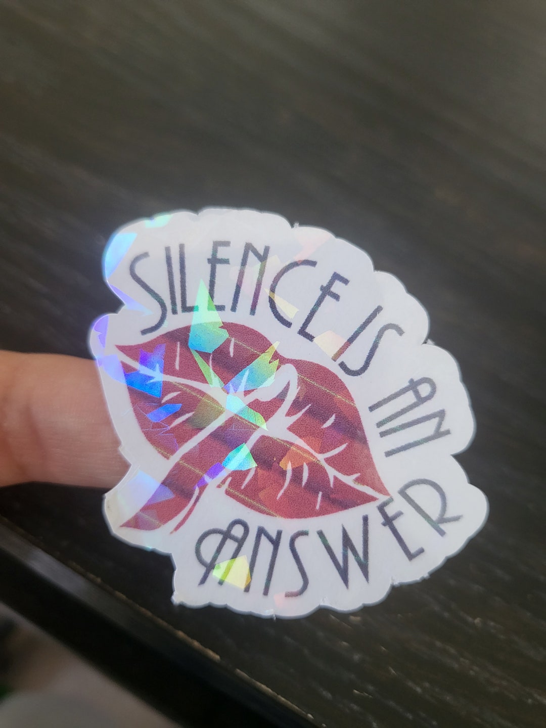 Silence is an Answer Sticker - Etsy