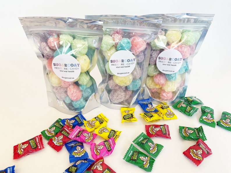 Freeze Dried Sour Warheads Freeze Dried Sour Candy Sour Etsy Australia