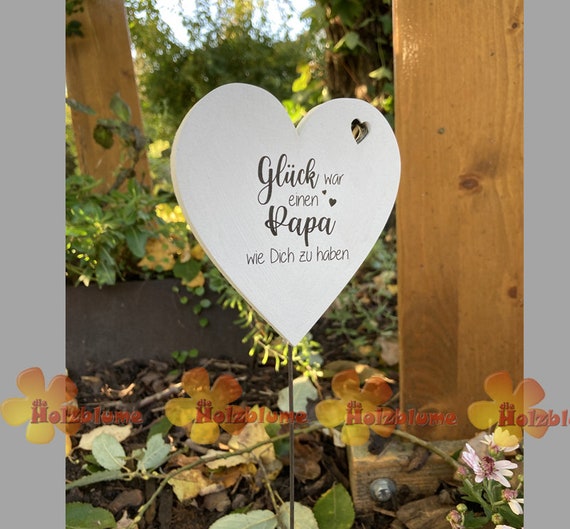 Grabschmuck Herz Aus Acryl Mit Spruch - Wetterfeste Grabdeko 27x18cm