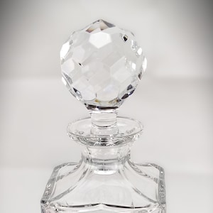Portugal&#39;s Atlantis Cut Crystal Vintage Decanter, Miguel Pattern, Many Sparkles