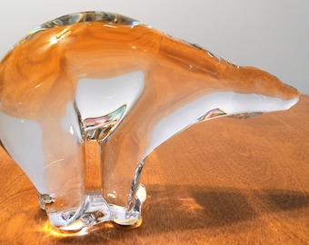 Vintage Crystal Baccarat Polar Bear, Handmade, Exquisite