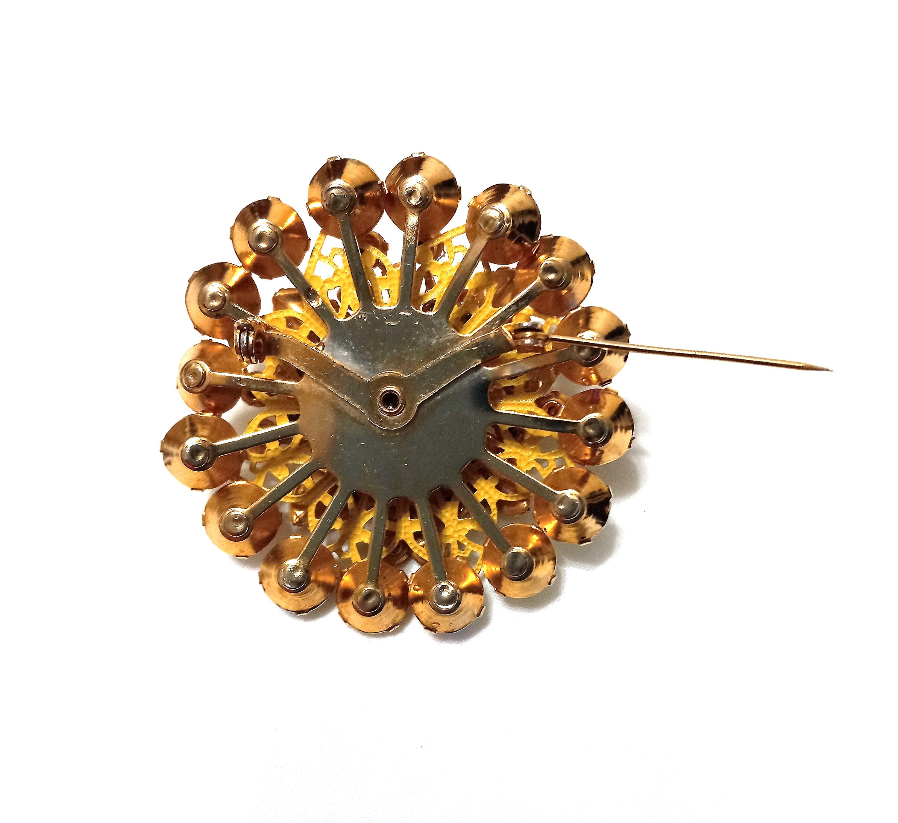 Broche Vintage Dôme à Strass - Sublime Pour Cérémonie Ou Mariage