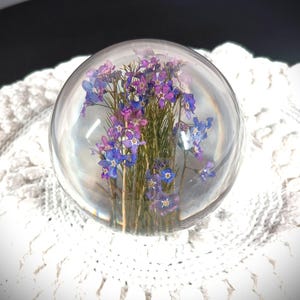 アンティーク雑貨 90s VINTAGE HAFOD GRANGE PAPERWEIGHTS L A Good Size 'Hafod Grange' Dandelion Clock Resin Paperweight