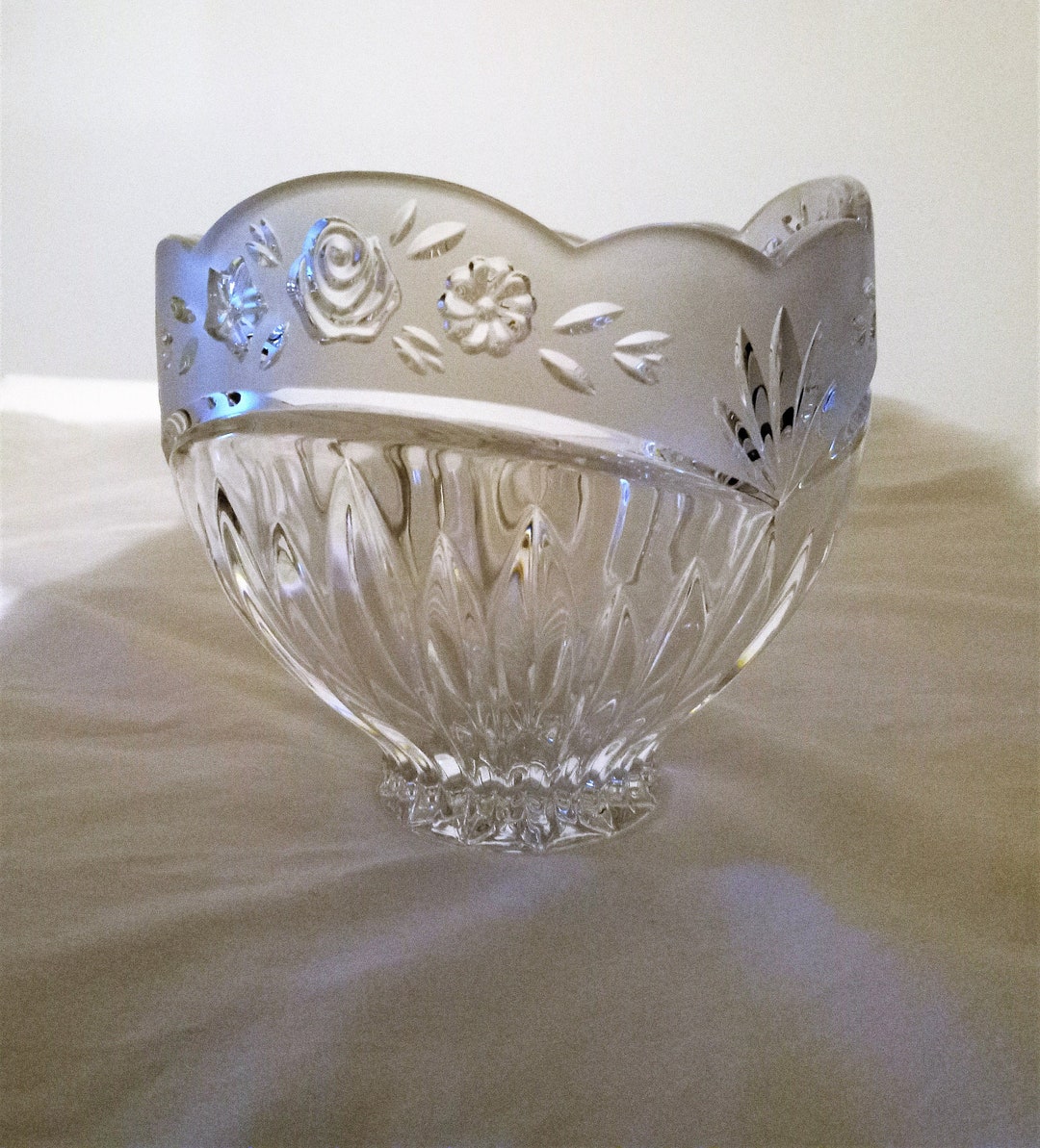 Vintage Candy Dish, Oneida Crystal Bowl, Country Garden Etsy