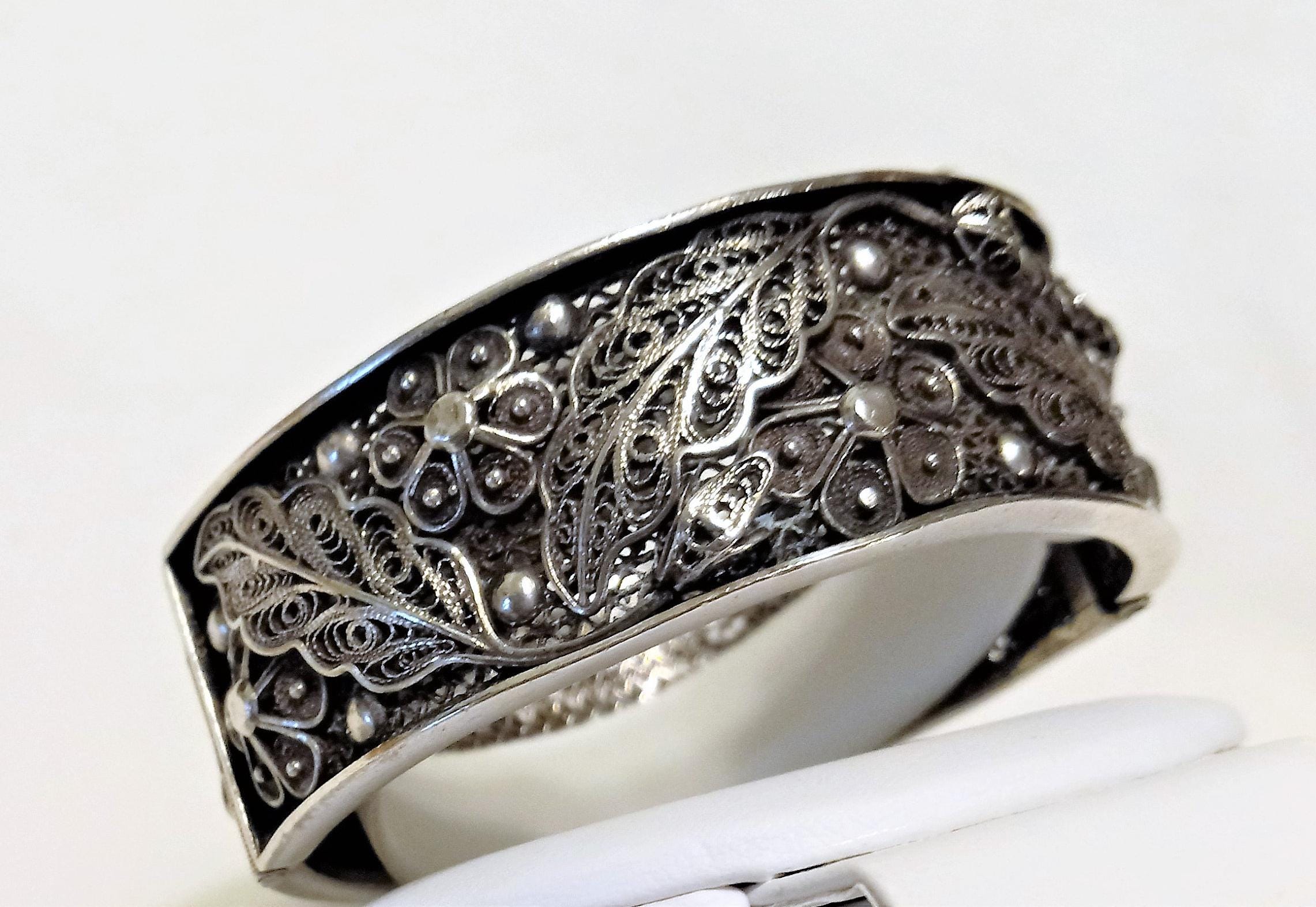 Vintage Silver Tone Leaf Bracelet | eBay