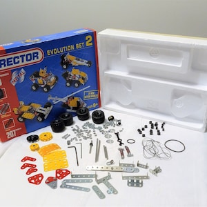 Vintage Erector Evolution Set 2, Incomplete for Parts, 1990s