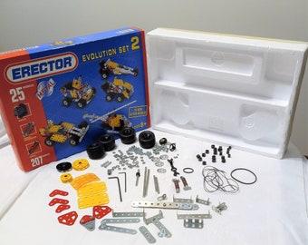 Vintage Erector Evolution Set 2, Incomplete for Parts, 1990s