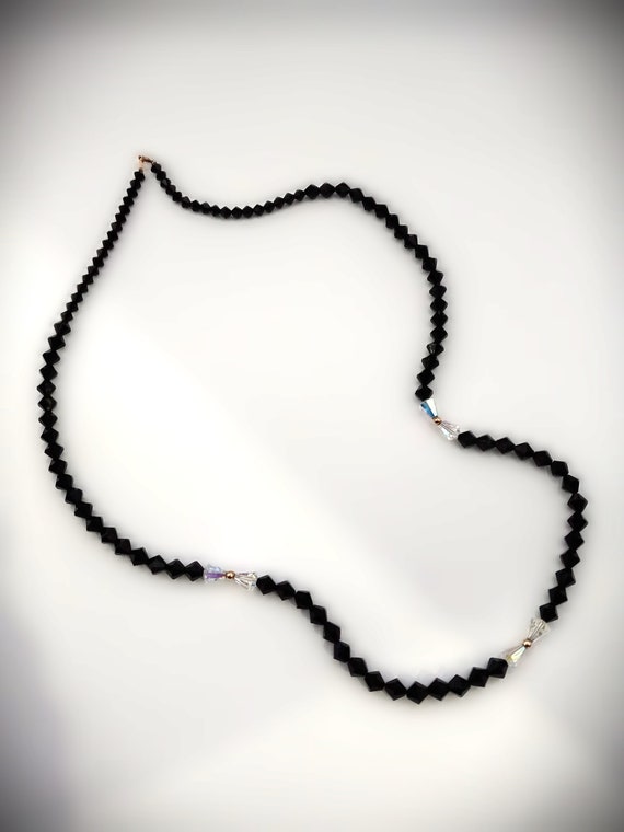 All Crystal Beaded Necklace, Gorgeous Sparkle - image 4