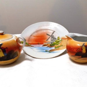 Vintage The Takito (TT) Japan, Handpainted, Sugar & Creme, Salad Plate