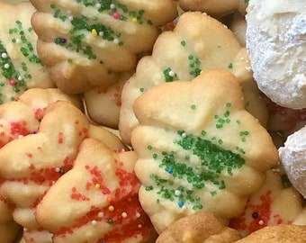 Holiday Spritz cookies