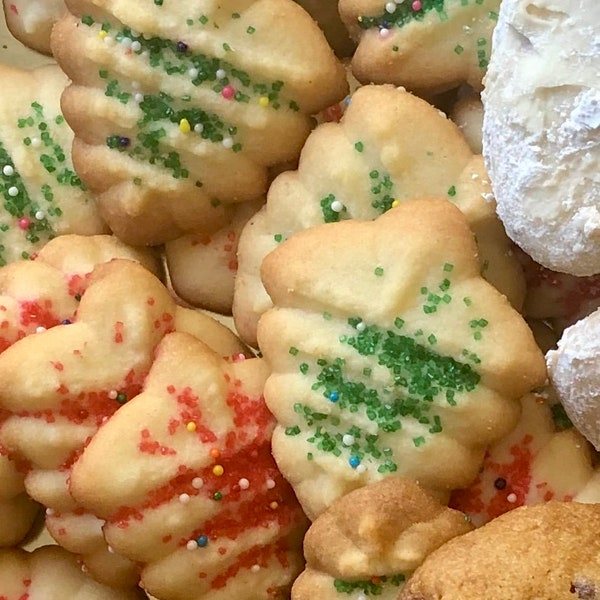 Holiday Spritz cookies