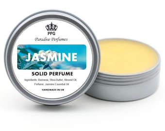 Jasmine | Natural Solid Perfume | Fragrance Balm 15ml | Scent | Cruelty-Free | Alcohol-Free | High Quality | PPG | Handmade In UK