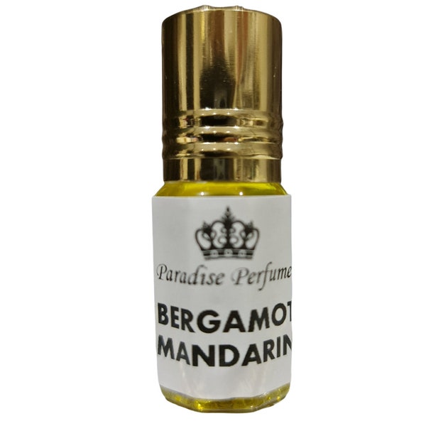 Bergamot and Mandarin | Gorgeous Citrus Woody Roll On Fragrance Perfume Oil 3ml 6ml 12ml | Scent | Vegan & Cruelty-Free | Alcohol-Free | PPG